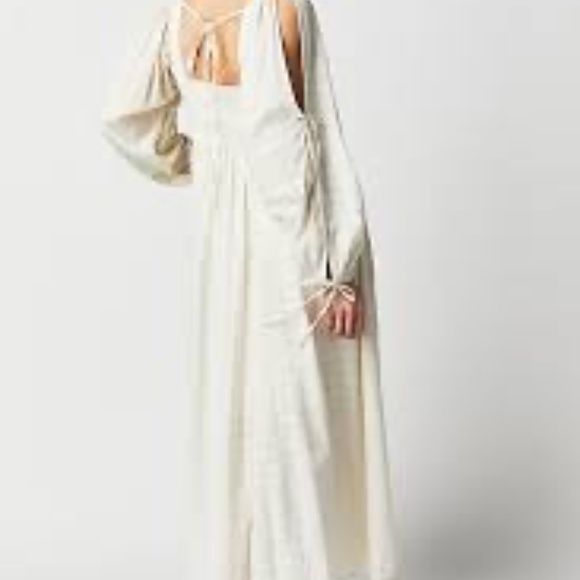 NWT Free people dreamweaver maxi dress in ivory - Picture 4 of 7
